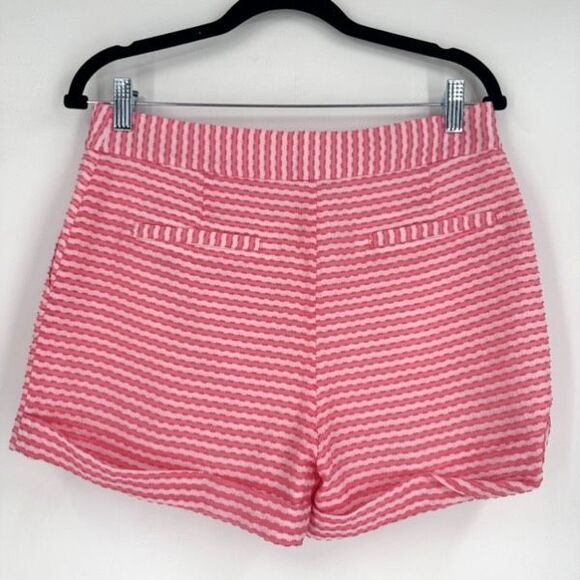 NWT Sedge Red & White Ruffle Short Suit Set Size Medium Candy Stripe Blouse - Picture 12 of 16